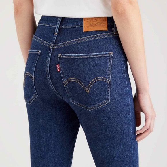 Levis Premium Mile High Super Skinny Rome Winter Wash Sculpt Hyperstretch Jeans - Picture 2 of 13